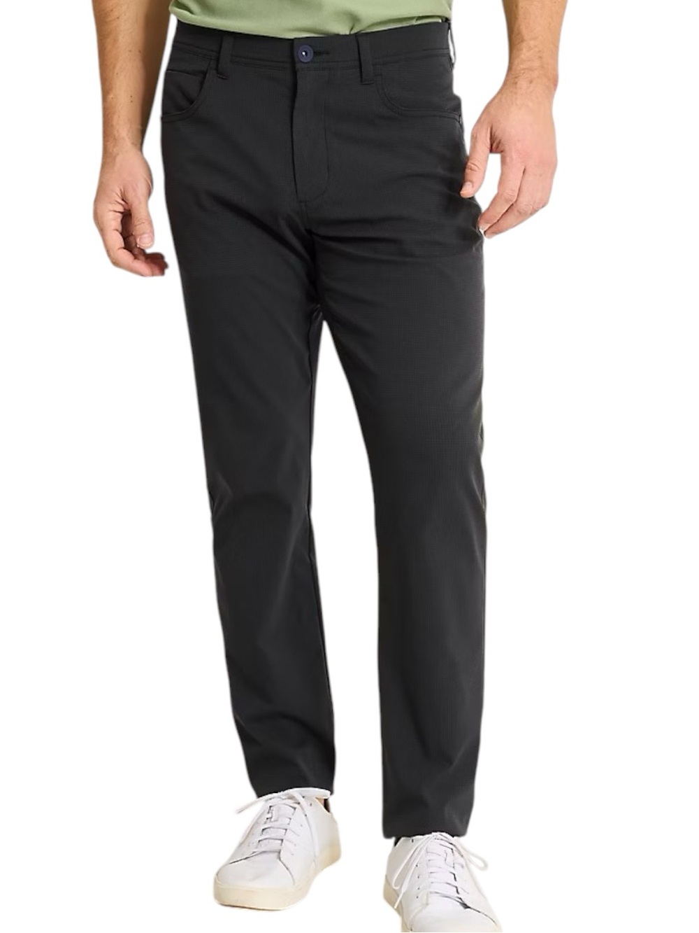 Tommy Bahama Black Cotton/Tencel 5 Pocket Straight Leg Pant (33x32)